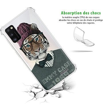 Avis Evetane Coque Samsung Galaxy A41 anti-choc souple angles renforcés transparente Motif Tigre Fashion