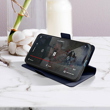 Avis Avizar Étui pour Xiaomi Redmi Note 12 4G et 5G Ultra-fin Double Languette Magnétique  bleu nuit