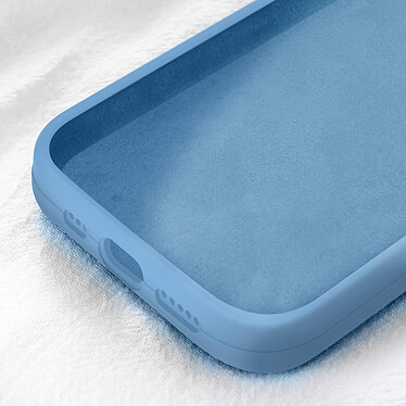 Moxie Coque pour iPhone 15 Pro Semi-rigide Intérieur Microfibre Bleu Acier pas cher
