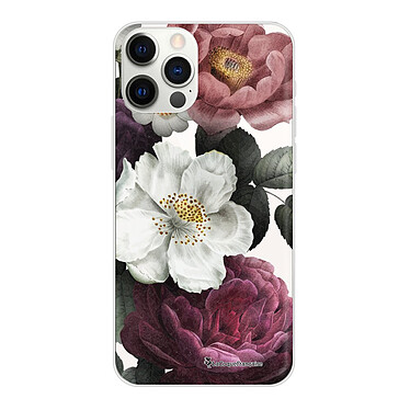 LaCoqueFrançaise Coque iPhone 12 Pro Max 360 intégrale transparente Motif Fleurs roses Tendance