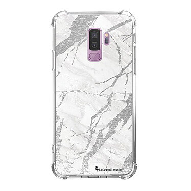 LaCoqueFrançaise Coque Samsung Galaxy S9 Plus anti-choc souple angles renforcés transparente Motif Marbre gris