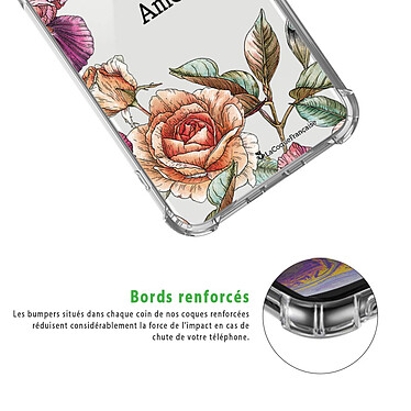 Acheter LaCoqueFrançaise Coque iPhone X/Xs anti-choc souple angles renforcés transparente Motif Amour en fleurs