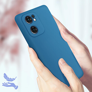 Acheter Avizar Coque pour Oppo Find X5 Lite Silicone Semi-rigide Finition Soft-touch Fine  Bleu