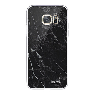 Evetane Coque Samsung Galaxy S7 360 intégrale transparente Motif Marbre noir Tendance