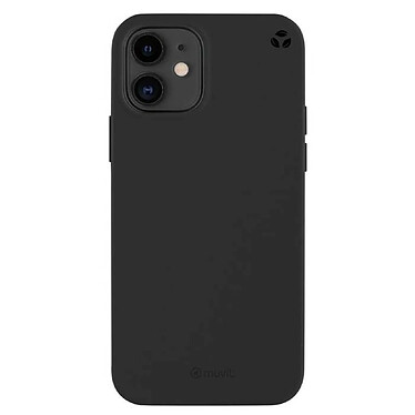 Muvit Coque pour iPhone 12 Mini RECYCLETEK Souple Noir