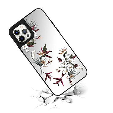 Avis LaCoqueFrançaise Coque iPhone 12/12 Pro miroir Fleurs Sauvages Design