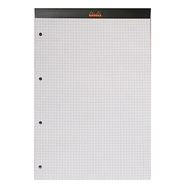 Avis RHODIA Bloc BLACK N°20 21x31,8cm 80F agrafées 80g perf 4 trous Q.5x5