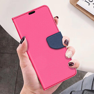 Acheter Avizar Housse Samsung Galaxy A72 Porte-carte Support Vidéo Fancy Style rose