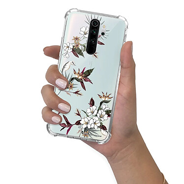 LaCoqueFrançaise Coque Xiaomi Redmi Note 8 Pro anti-choc souple angles renforcés transparente Motif Fleurs Sauvages pas cher