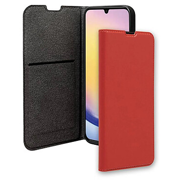 BigBen Connected Étui Folio pour Samsung A05 Style Portefeuille avec Porte Cartes Rouge