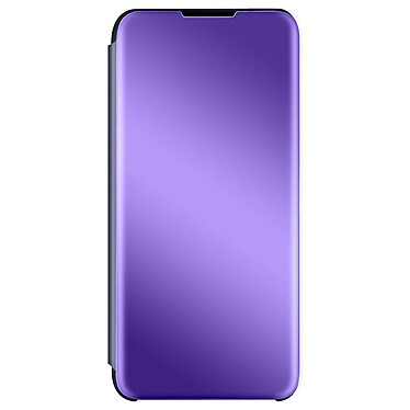 Avizar Housse Xiaomi Redmi Note 10 Pro Clapet translucide Miroir Support Vidéo violet
