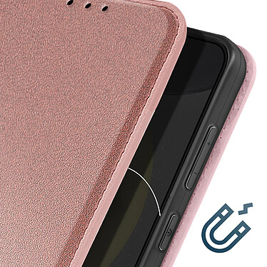 Acheter Avizar Étui pour Galaxy S24 Plus Porte-carte Support Vidéo Clapet Magnétique Rose Champagne