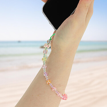 Avis Avizar Bijou de Téléphone Bracelet à Perles multicolore Collection Summer