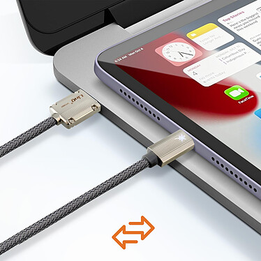 Avis LinQ Câble USB vers USB C Fast Charging 6A Synchronisation Longueur 1.2m Gris