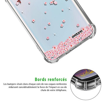 Acheter Evetane Coque Samsung Galaxy S10 Plus anti-choc souple angles renforcés transparente Motif Chute De Fleurs