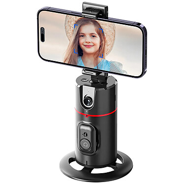 Avizar Support pour Smartphone avec Suivi Faciale Automatique Rotation 360° Noir