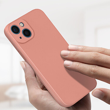 Avis Avizar Coque iPhone 13 Mini Silicone Semi-Rigide avec Finition Soft Touch rose