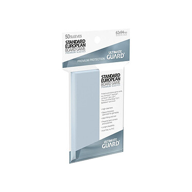 Avis Ultimate Guard - 50 pochettes Premium Sleeves jeux de plateau européens standard format