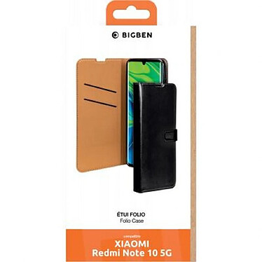 Acheter BigBen Connected Étui pour Redmi Note 10 5G Folio Wallet Fermeture Languette Aimantée Noir