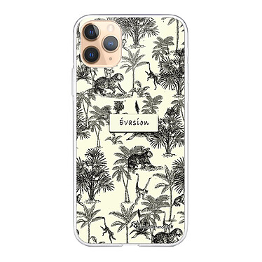 LaCoqueFrançaise Coque iPhone 11 Pro Max 360 intégrale transparente Motif Botanic Evasion Tendance