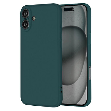 Avizar Coque pour iPhone 16 Silicone Finition Mate Soft Touch Vert Foncé