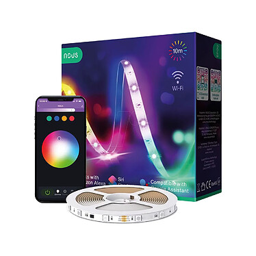 NOUS - Ruban de LED 10m connecté RGB WiFi Tuya - NOUS-F2