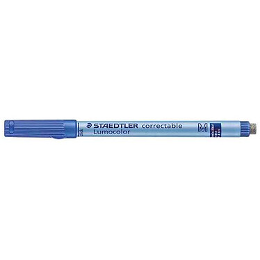 STAEDTLER Lumocolor marqueur non permanent correctable 305F Pointe Moy. 0,6mm Bleu x 10
