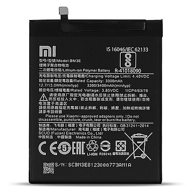 Avizar Batterie Interne Xiaomi Mi 8 Li-Polymère Modèle BM3E 3400 mAh