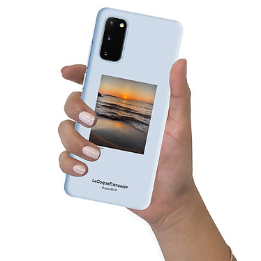 LaCoqueFrançaise Coque Samsung Galaxy S20 Silicone Liquide Douce bleu Soleil Couchant pas cher