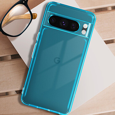 Avis Avizar Coque pour Google Pixel 8 Pro Silicone Souple  Bleu translucide
