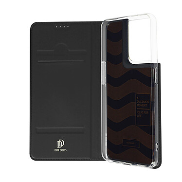 Dux Ducis Housse pour Oppo Reno 8 5G Clapet Porte-carte Fonction Support  Noir