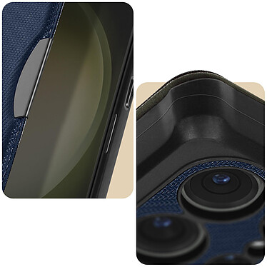 Acheter Avizar Étui pour Samsung Galaxy S23 Ultra Porte-carte Coins Renforces  Razor Book bleu nuit