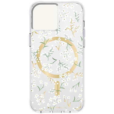 Case mate Coque MagSafe pour iPhone 15 Plus Motif Petites Fleurs Blanc