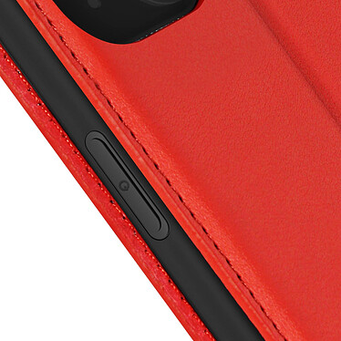 Avizar Étui pour iPhone 15 Porte-carte Support Vidéo Clapet Magnétique  Rouge pas cher