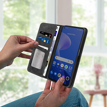 Acheter Avizar Étui pour OnePlus Nord CE 2 Lite 5G / Realme 9 5G et 9 Pro Clapet Portefeuille Fonction Support Vidéo  noir