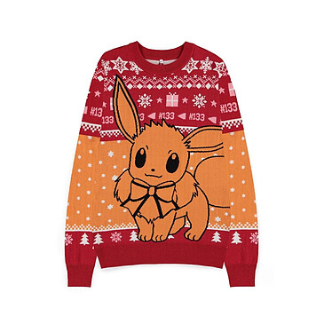 Pokémon - Sweatshirt Christmas Jumper Eevee - Taille XS