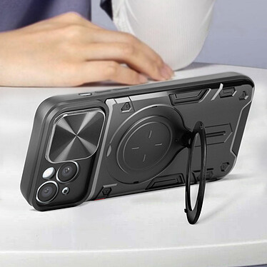 Avizar Coque MagSafe pour iPhone 15 Protection Caméra intégrée  Noir pas cher
