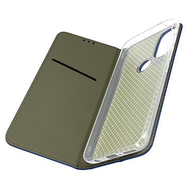 Avizar Étui pour Motorola Moto G71 5G avec Clapet Porte-carte Fonction Support  bleu nuit