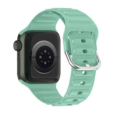 Avizar Bracelet pour Apple Watch 41mm et 40mm et 28mm Silicone Ajustable Fermoir Ardillon  Turquoise