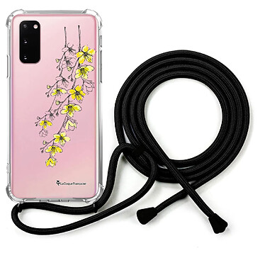 LaCoqueFrançaise Coque cordon Samsung Galaxy S20 Dessin Fleurs Cerisiers