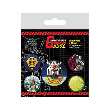 Mobile Suit Gundam - Pack 5 badges Intergalactic