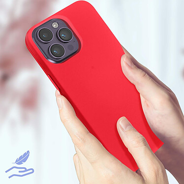 Acheter Avizar Coque pour iPhone 14 Pro Max Silicone Semi-rigide Finition Soft-touch Fine  fuchsia