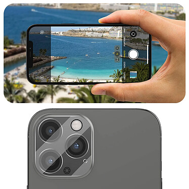 Force Glass Film Caméra pour iPhone 12 Pro Dureté 9H+ Garantie à vie  Transparent pas cher