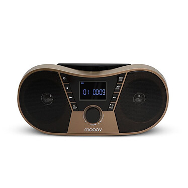 Avis Mooov 477406 - Lecteur CD Copper & Black avec radio FM, port USB, fonctions sleep et ID3