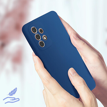 Acheter Avizar Coque pour Samsung Galaxy A53 5G Silicone Semi-rigide Finition Soft-touch Fine  Bleu