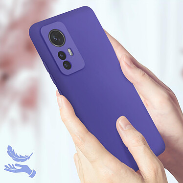 Acheter Avizar Coque pour Xiaomi 12T et 12T Pro Silicone Semi-rigide Finition Soft-touch Fine  violet