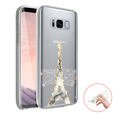 LaCoqueFrançaise Coque Samsung Galaxy S8 360 intégrale transparente Motif Illumination de paris Tendance