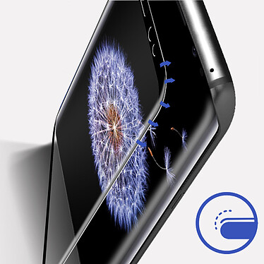 Acheter 3mk Film pour Samsung Galaxy S9 Plus Verre Trempé 9H Bords Renforcés Incurvés Hardglass Max  Noir