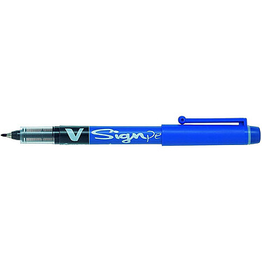 PILOT Stylo feutre V Sign Pen Pointe moyenne 0,6 mm Bleu x 12