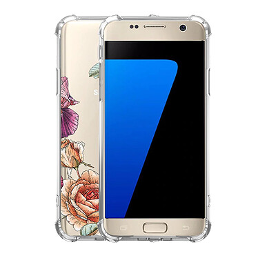 Avis LaCoqueFrançaise Coque Samsung Galaxy S7 anti-choc souple angles renforcés transparente Motif Amour en fleurs